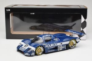 Sauber Mercedes C9 Kouros Racing #61 M. Thackwell / H. Pescarolo 24 Hours of Le Mans 1987 Minichamps 1:18 155873561 Diecast — photo 6 of 6