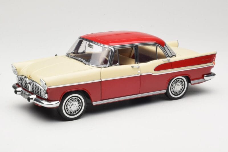 Simca Chambord Red & Ivory Norev 1:18 185721 Diecast