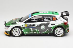 Skoda Fabia Rally2 #24 N. Gryazin / K. Aleksandrov Rally Monte Carlo 2023 IXO 1:18 18RMC155B Diecast — photo 3 of 6