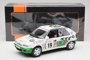 Skoda Felicia Kit Car #19 P. Sibera / P. Gross Tour de Corse 1995 IXO 1:18 18RMC149B Diecast — photo 6 of 6