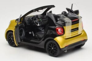 Smart Fortwo 453 Cabrio Black & Yellow Norev 1:18 B66960289 Diecast — photo 5 of 8