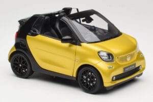 Smart Fortwo 453 Cabrio Black & Yellow Norev 1:18 B66960289 Diecast — photo 6 of 8