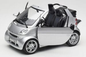 Smart Fortwo W450 Brabus Cabrio Silver Dealer Edition Kyosho 1:18 0017769V001C05Q00 Diecast — photo 2 of 8