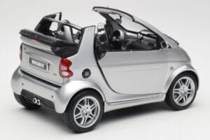 Smart Fortwo W450 Brabus Cabrio Silver Dealer Edition Kyosho 1:18 0017769V001C05Q00 Diecast — photo 3 of 8