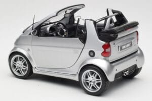 Smart Fortwo W450 Brabus Cabrio Silver Dealer Edition Kyosho 1:18 0017769V001C05Q00 Diecast — photo 7 of 8