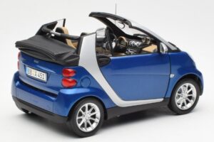 Smart Fortwo W451 Cabrio Blue Silver Minichamps 1:18 Q0022565V001C80Q00 Diecast — photo 3 of 8