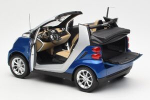 Smart Fortwo W451 Cabrio Blue Silver Minichamps 1:18 Q0022565V001C80Q00 Diecast — photo 5 of 8