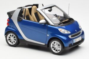 Smart Fortwo W451 Cabrio Blue Silver Minichamps 1:18 Q0022565V001C80Q00 Diecast — photo 6 of 8