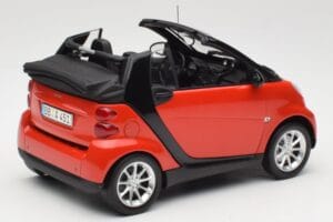 Smart Fortwo W451 Cabrio Red Black Minichamps 1:18 150036333 Diecast — photo 3 of 8