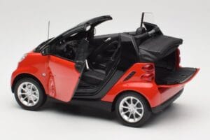Smart Fortwo W451 Cabrio Red Black Minichamps 1:18 150036333 Diecast — photo 5 of 8