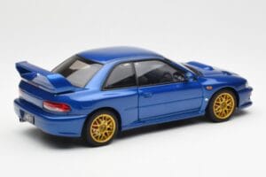 Subaru Impreza 22B Upgraded Version Blue With Gold Wheels AUTOart 1:18 78602 Diecast — photo 3 of 8