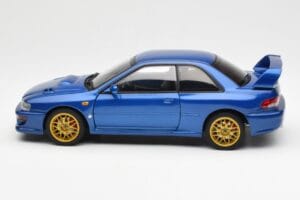 Subaru Impreza 22B Upgraded Version Blue With Gold Wheels AUTOart 1:18 78602 Diecast — photo 4 of 8