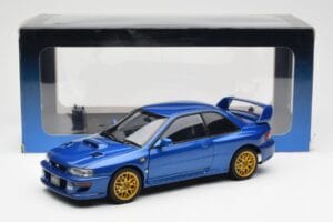 Subaru Impreza 22B Upgraded Version Blue With Gold Wheels AUTOart 1:18 78602 Diecast — photo 8 of 8