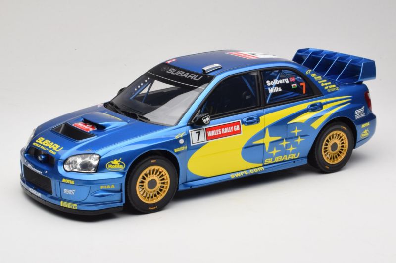 Subaru Impreza WRC S9 #7 P. Solberg / P. Mills Rally Great Britain 2003 Otto 1:12 G092 Resin
