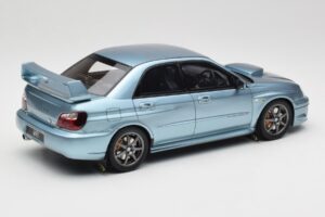 Subaru Impreza WRX STi WR1 GD P. Solberg Edition Ice Blue Metallic Otto 1:18 OT1114 Resin — photo 2 of 6