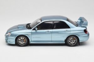 Subaru Impreza WRX STi WR1 GD P. Solberg Edition Ice Blue Metallic Otto 1:18 OT1114 Resin — photo 3 of 6