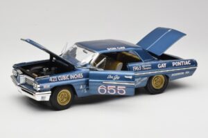 Pontiac Catalina Super Duty Super Stock #655 Blue 1962 Auto World 1:18 AW201/06 Diecast — photo 2 of 8