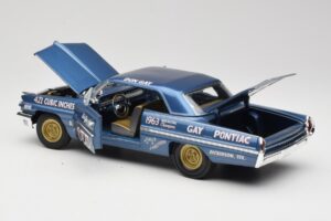 Pontiac Catalina Super Duty Super Stock #655 Blue 1962 Auto World 1:18 AW201/06 Diecast — photo 5 of 8