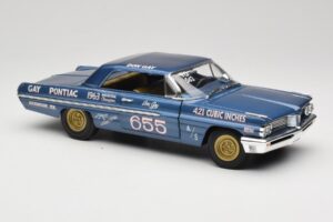 Pontiac Catalina Super Duty Super Stock #655 Blue 1962 Auto World 1:18 AW201/06 Diecast — photo 6 of 8