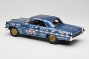 Pontiac Catalina Super Duty Super Stock #655 Blue 1962 Auto World 1:18 AW201/06 Diecast — photo 7 of 8