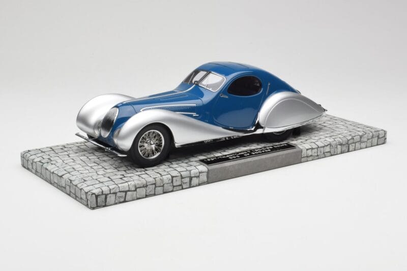Talbot-Lago T150 C-SS Coupe Blue Silver Minichamps 1:18 107117122 Resin