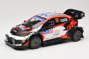 Toyota GR Yaris Rally1 #69 Toyota Gazoo Racing WRT K. Rovanpera / J. Halttunen Rally Finland 2024 IXO 1:18 18RMC218 Diecast