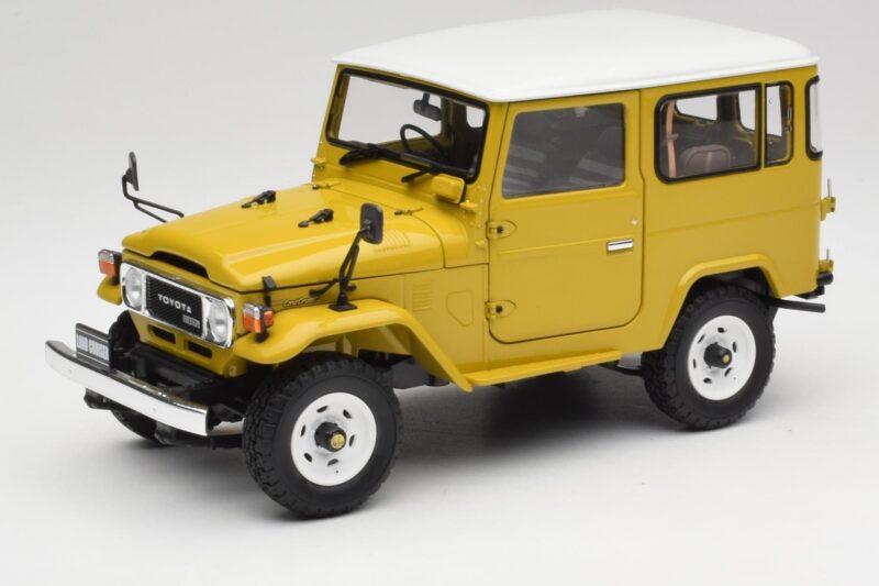 Toyota Land Cruiser FJ40 Mustard Yellow Kyosho 1:18 08971Y Diecast