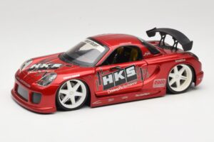 Toyota MR2 Spyder ZZW30 Tuned Red Jada 1:18 63194 Diecast