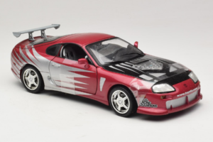 Toyota Supra A80 Fast & Furious Purple Silver ERTL 1:18 33708 Diecast — photo 4 of 6