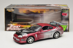 Toyota Supra A80 Fast & Furious Purple Silver ERTL 1:18 33708 Diecast — photo 6 of 6