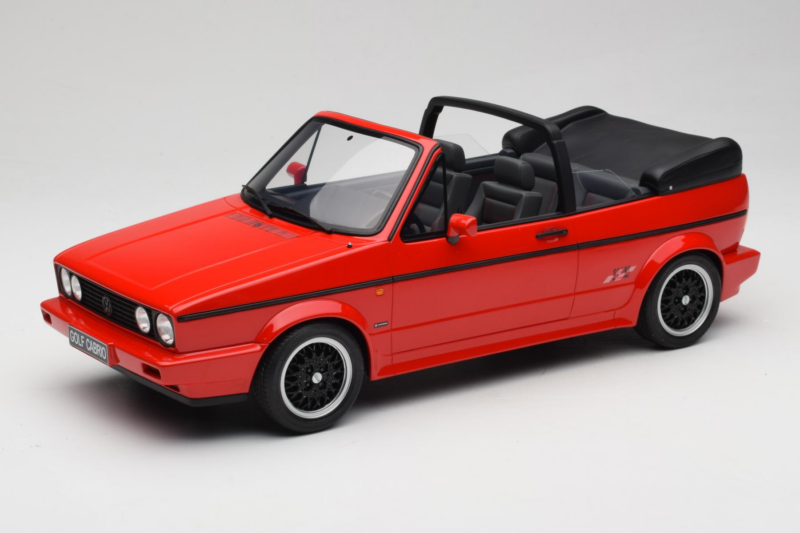 Volkswagen Golf Mk1 Cabriolet Sportline Red Otto 1:12 G095 Resin
