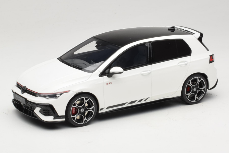 Volkswagen Golf Mk8 GTI Clubsport Pure White Otto 1:18 OT1221 Resin