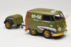 Volkswagen Kool Kombi Army Fighter Green Solido 1:18 S1810901 Diecast — photo 6 of 8