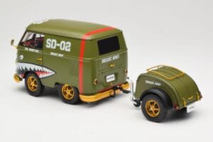 Volkswagen Kool Kombi Army Fighter Green Solido 1:18 S1810901 Diecast — photo 7 of 8