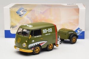 Volkswagen Kool Kombi Army Fighter Green Solido 1:18 S1810901 Diecast — photo 8 of 8
