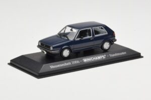 Volkswagen Golf Mk2 Blue Trade Show Sample Minichamps 1:43 GOLFHANDMUSTER Diecast — photo 2 of 4