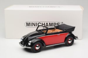 Volkswagen Beetle Convertible Black & Red Minichamps 1:18 107054132 Resin — photo 6 of 6