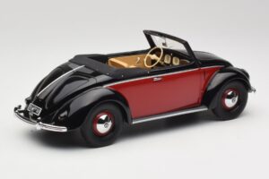 Volkswagen Beetle Hebmuller Convertible Black & Red Minichamps 1:18 107054230 Resin — photo 2 of 6