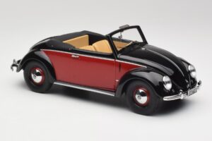 Volkswagen Beetle Hebmuller Convertible Black & Red Minichamps 1:18 107054230 Resin — photo 4 of 6