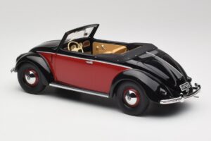 Volkswagen Beetle Hebmuller Convertible Black & Red Minichamps 1:18 107054230 Resin — photo 5 of 6