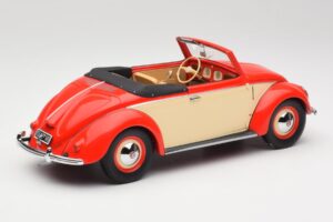 Volkswagen Beetle Hebmuller Convertible Red & Cream Minichamps 1:18 107054231 Resin — photo 2 of 6