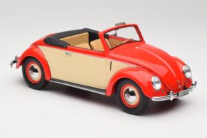 Volkswagen Beetle Hebmuller Convertible Red & Cream Minichamps 1:18 107054231 Resin — photo 4 of 6