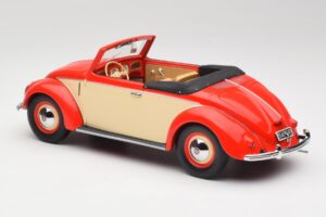 Volkswagen Beetle Hebmuller Convertible Red & Cream Minichamps 1:18 107054231 Resin — photo 5 of 6