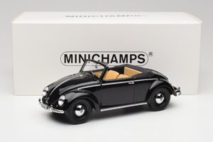 Volkswagen Beetle Type 1 Hebmuller Convertible Black Minichamps 1:18 107054232 Diecast — photo 6 of 6