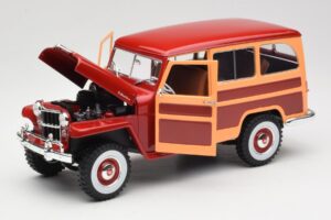 Willys Jeep Station Wagon Red Road Signature 1:18 92858 Diecast — photo 2 of 8