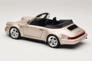 Porsche 911 964 Turbo Look Cabriolet Zermatt Silver Norev 1:18 187140 Diecast — photo 7 of 8