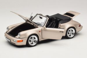 Porsche 911 964 Turbo Look Cabriolet Zermatt Silver Norev 1:18 187140 Diecast — photo 2 of 8