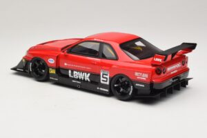 Nissan Skyline ER34 LB Super Silhouette Active Red GT Spirit 1:18 GT570 Resin — photo 5 of 6