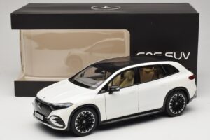Mercedes EQS SUV X296 Manufaktur Diamond White NZG 1:18 B66960590 Diecast — photo 8 of 8