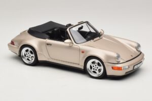 Porsche 911 964 Turbo Look Cabriolet Zermatt Silver Norev 1:18 187140 Diecast — photo 6 of 8